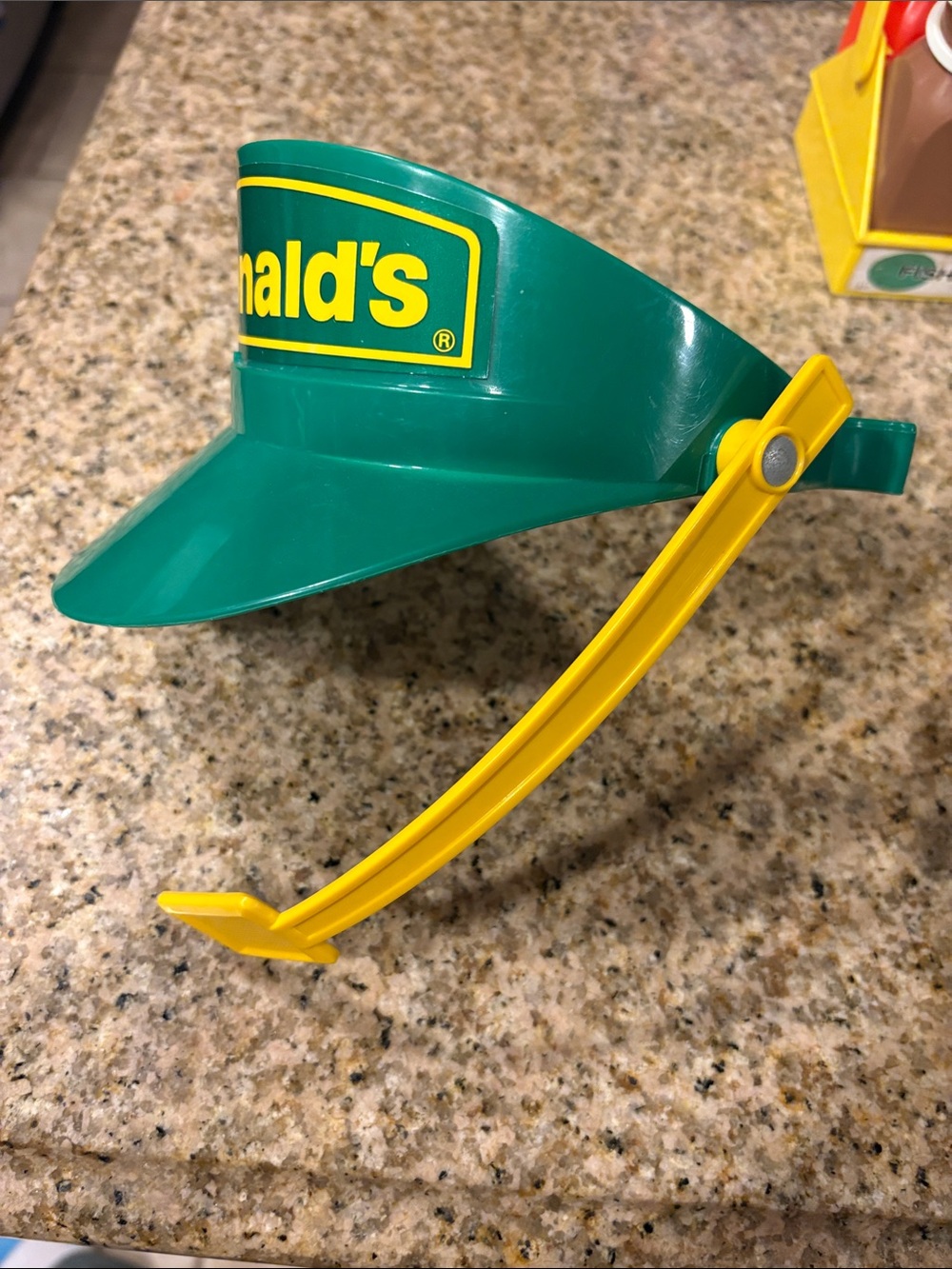 McDonald's Green and Yellow Kids Plastic Visor - Picture 2 of 2